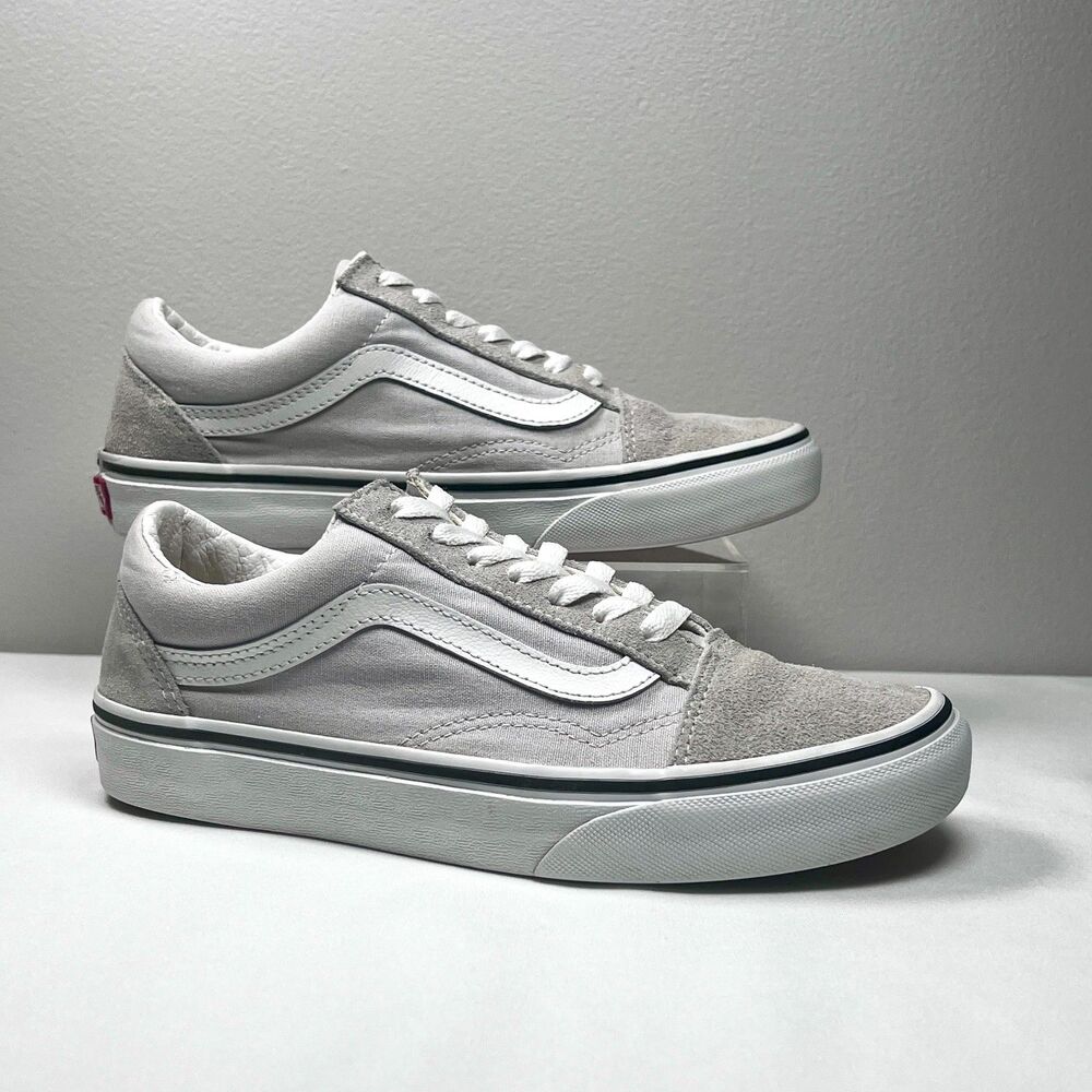 Vans Old Skool Grey Suede Sneakers Womens 6.5 Mens 5 Low Top Skate Shoes
